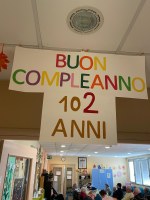 Centro Diurno di Porcia - ASP Umberto I-  Festeggiamento per i 102 anni di Giuseppe